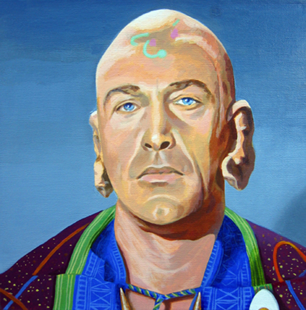 Painting of Dr. Sevrin (from Star Trek - Way to Eden) by Orlando Lund