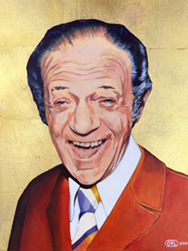 Sid James - painting by Orlando Lund